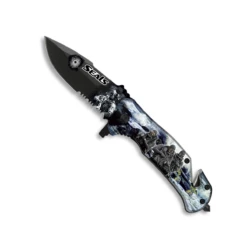 Couteau Pliant Tactique ALBAINOX 18131-A Lame 8.2 Cm Décor SEALS