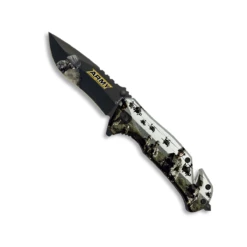 Couteau Pliant Tactique ALBAINOX 18132-A Lame 8.2 Cm Décor ARMY