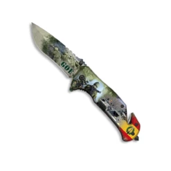 Couteau Pliant Tactique ALBAINOX 18222-A Lame 8.2 Cm Décor GOE