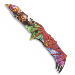 Couteau Pliant Automatique Relief 3D CHAUVE SOURIS 18420-A Lame 8.8 Cm