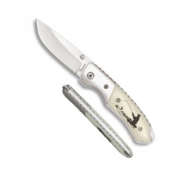 Couteau Pliant De Luxe Décor PECHEUR 19783 Lame 6,5 Cm