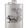 Flasque ŕ Alcool Acier Inox ALBAINOX 225 Ml Décor Sanglier -BOUTICOUPE Boutique 40123gr293 z
