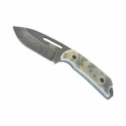 Couteau SCK CW-X4 Pleine Soie Finition Stone Wash Manche G10 Camo