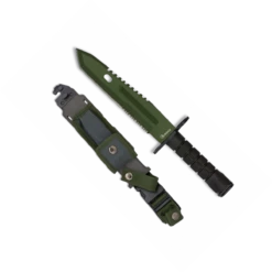 Couteau Baïonnette Albainox 32445 Lame Verte 19.5 Cm