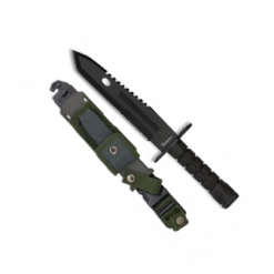 Couteau Baïonnette Albainox 32446 Lame Noire 19.5 Cm