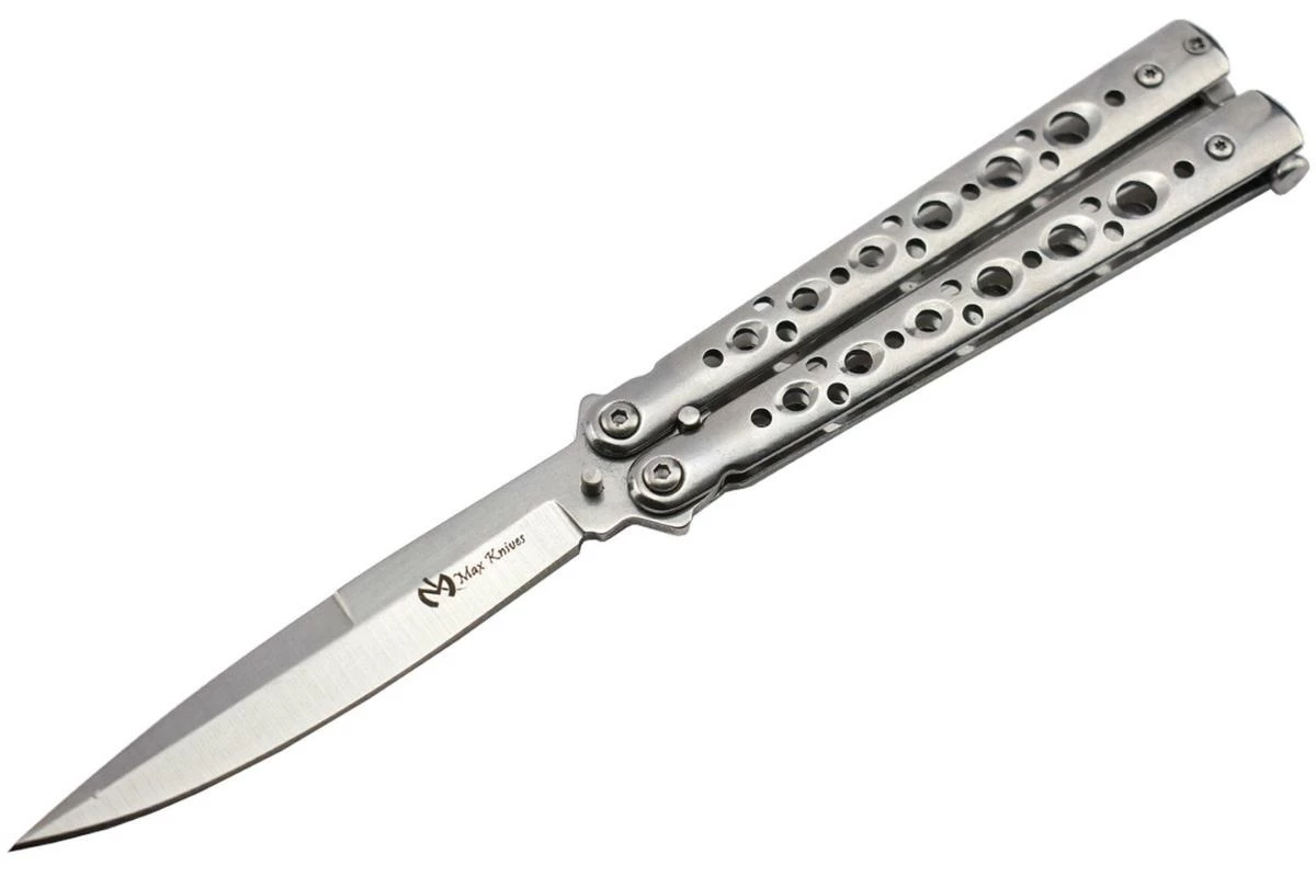 Couteau Papillon Maxknives P53S Silver Lame 9.8 Cm 3 Couteau Papillon Maxknives P53S Silver Lame 9.8 Cm