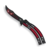 Couteau Papillon RED EAGLE 02197 Rouge/noir -BOUTICOUPE Boutique Couteau papillon RED EAGLE 02197 rouge noir zoom