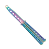 Couteau Papillon D'entrainement RAINBOW 02191 Lame 10.2 Cm -BOUTICOUPE Boutique Couteau papillon d entrainement RAINBOW 02191 lame 10 2 cm zoom