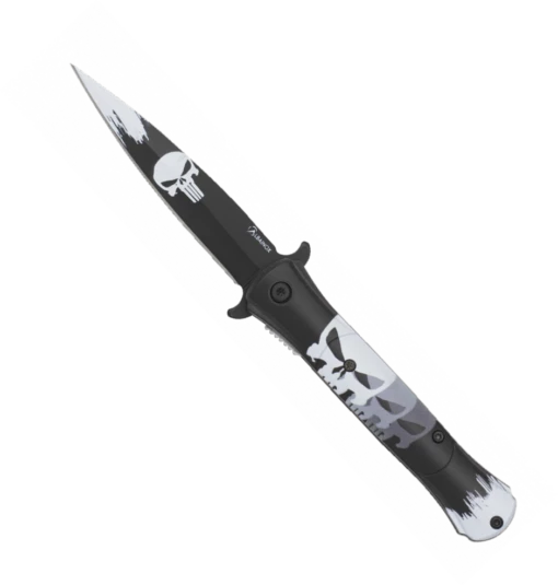 Couteau Pliant Albainox TETE DE MORT 18787 Lame 9.7 Cm -BOUTICOUPE Boutique Couteau pliant Albainox TETE DE MORT 18787 lame 9 7 cm zoom