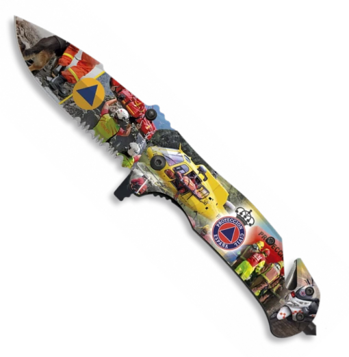 Couteau Pliant Tactique Protection Civil Espagnole Lame 8.1 Cm -BOUTICOUPE Boutique Couteau pliant tactique Protection Civil Espagnole lame 8 1 cm zoom