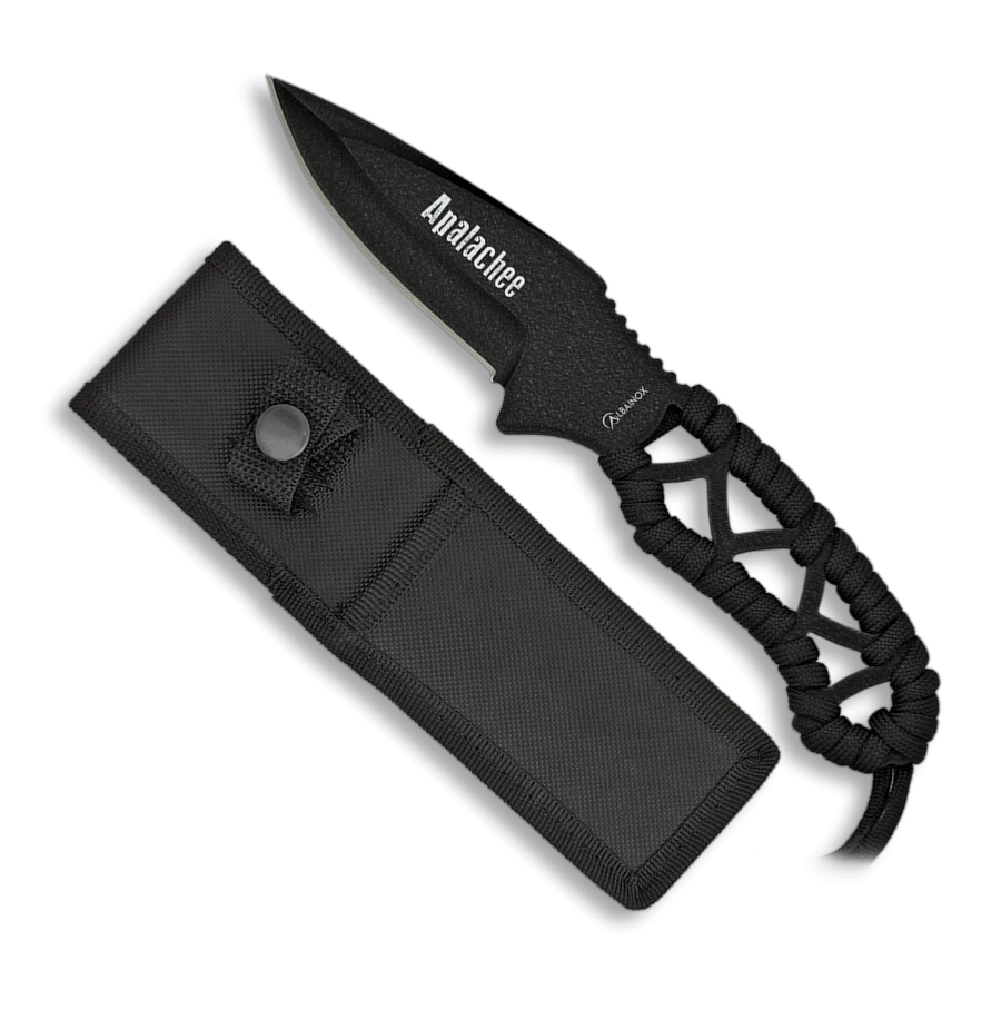 Couteau Tactique Encordé APALACHEE 32253 Noir 3 Couteau Tactique Encordé APALACHEE 32253 Noir