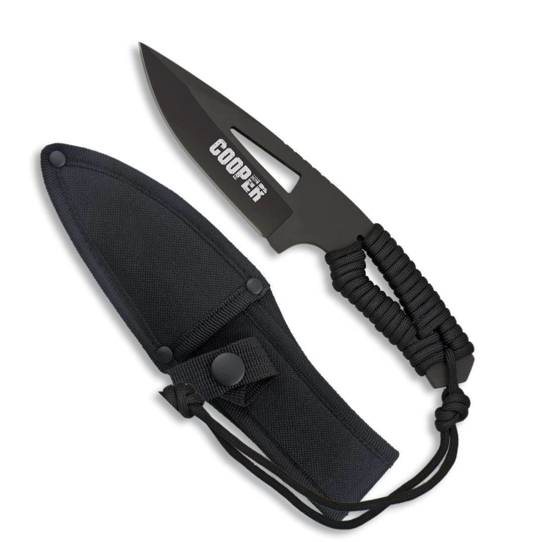 Couteau Tactique Encordé COOPER 32275 Noir 3 Couteau Tactique Encordé COOPER 32275 Noir