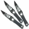 Set De 3 Couteaux à Lancer Skull 3D -BOUTICOUPE Boutique Set de 3 couteaux a lancer Skull 3D zoom