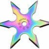 Shuriken 6 Branches NS138 Acier Irisé -BOUTICOUPE Boutique Shuriken etoile de jet ns138 zoom