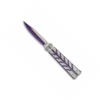 Couteau Papillon ALBAINOX 02158 Violet Lame 9.5 Cm -BOUTICOUPE Boutique balisong 02158 zx1200