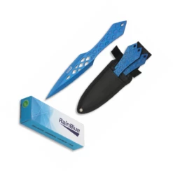 Set De 3 Couteaux à Lancer RAIN BLUE 32219 19 Cm