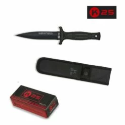 Couteau De Botte Double Tranchant K25 31699 Lame 12.5 Cm