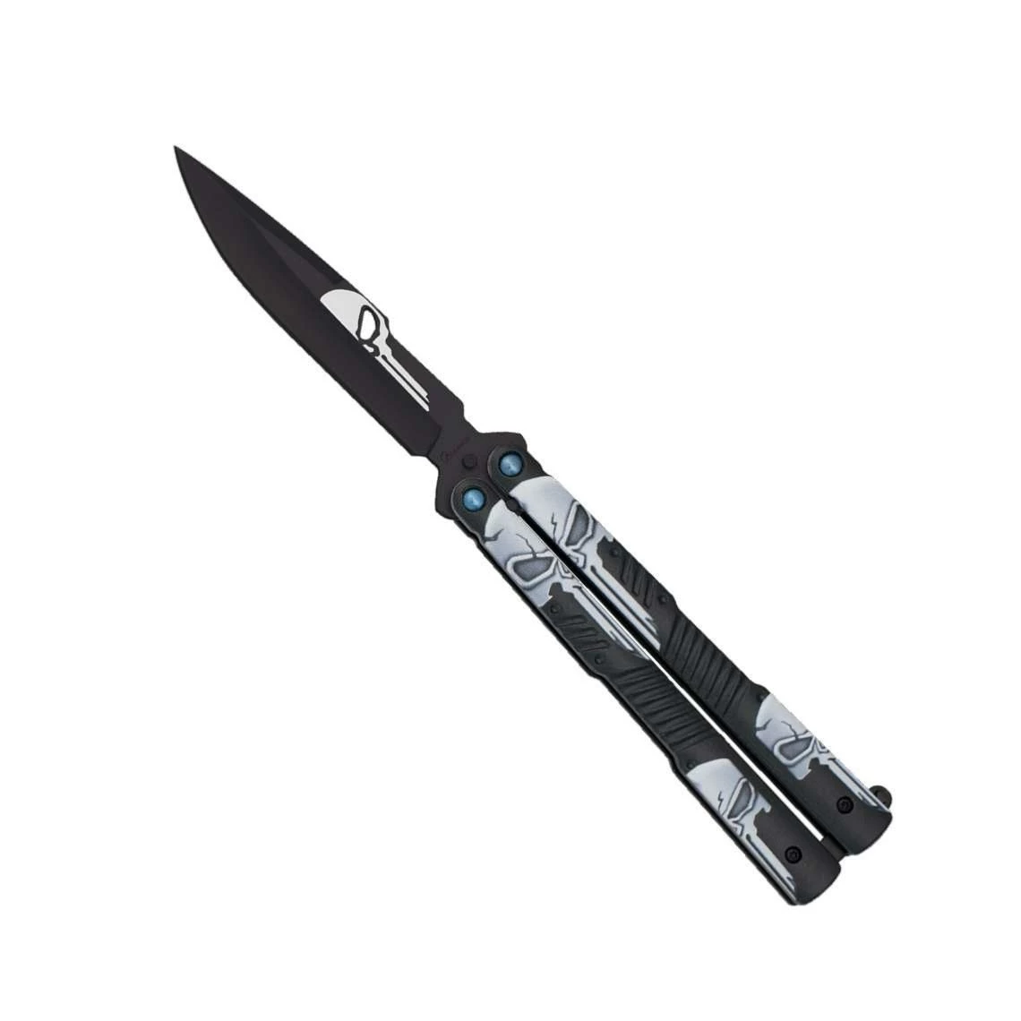 Couteau Papillon Albainox 02201 TETES DE MORT 3 Couteau Papillon Albainox 02201 TETES DE MORT