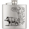 Flasque à Alcool Acier Inox ALBAINOX 170 Ml Décor Sanglier -BOUTICOUPE Boutique flasque inox 40122gr293 z