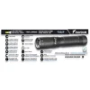 Lampe Torche Tactique Rechargeable FAVOUR T2117 1000 Lumens 205 M -BOUTICOUPE Boutique lampe favour 1000lm t2117 zx1200